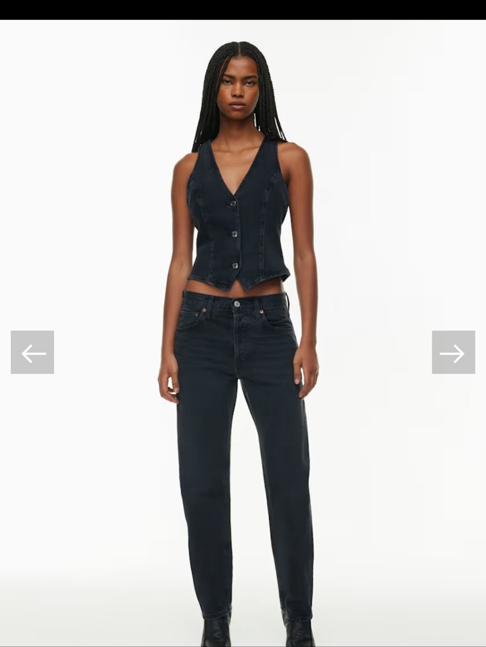 Women's Agolde PARKER long Low Slung Vintage Staight Jeans in Hitge Color